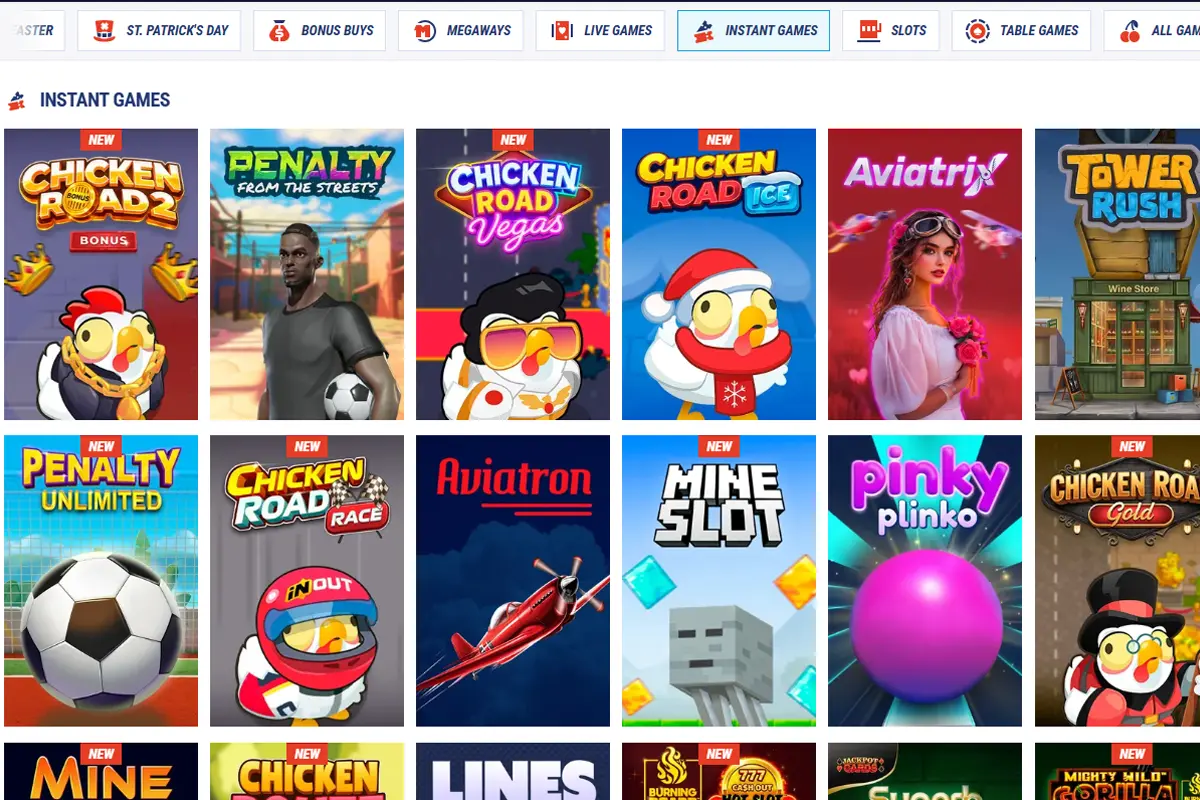 Beste Instant Games im Tikitaka Casino Übersicht
